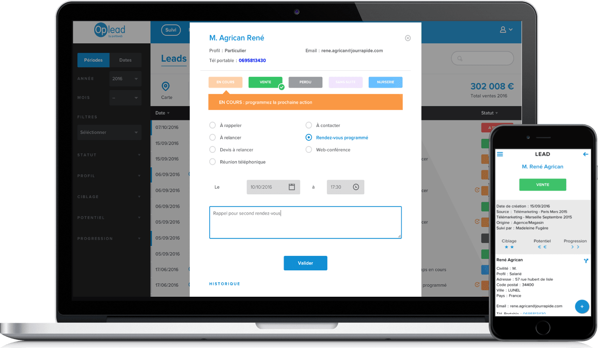 gestion de leads qualification commerciale